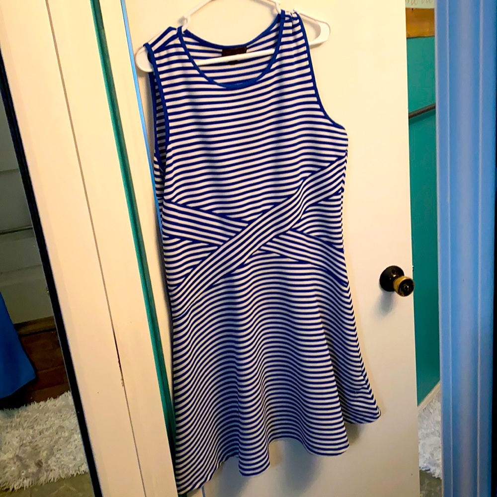 Striped A-Line Dress
